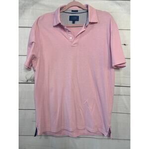 Fairlane Pink Polo Size LG Mens Slim‎ fit